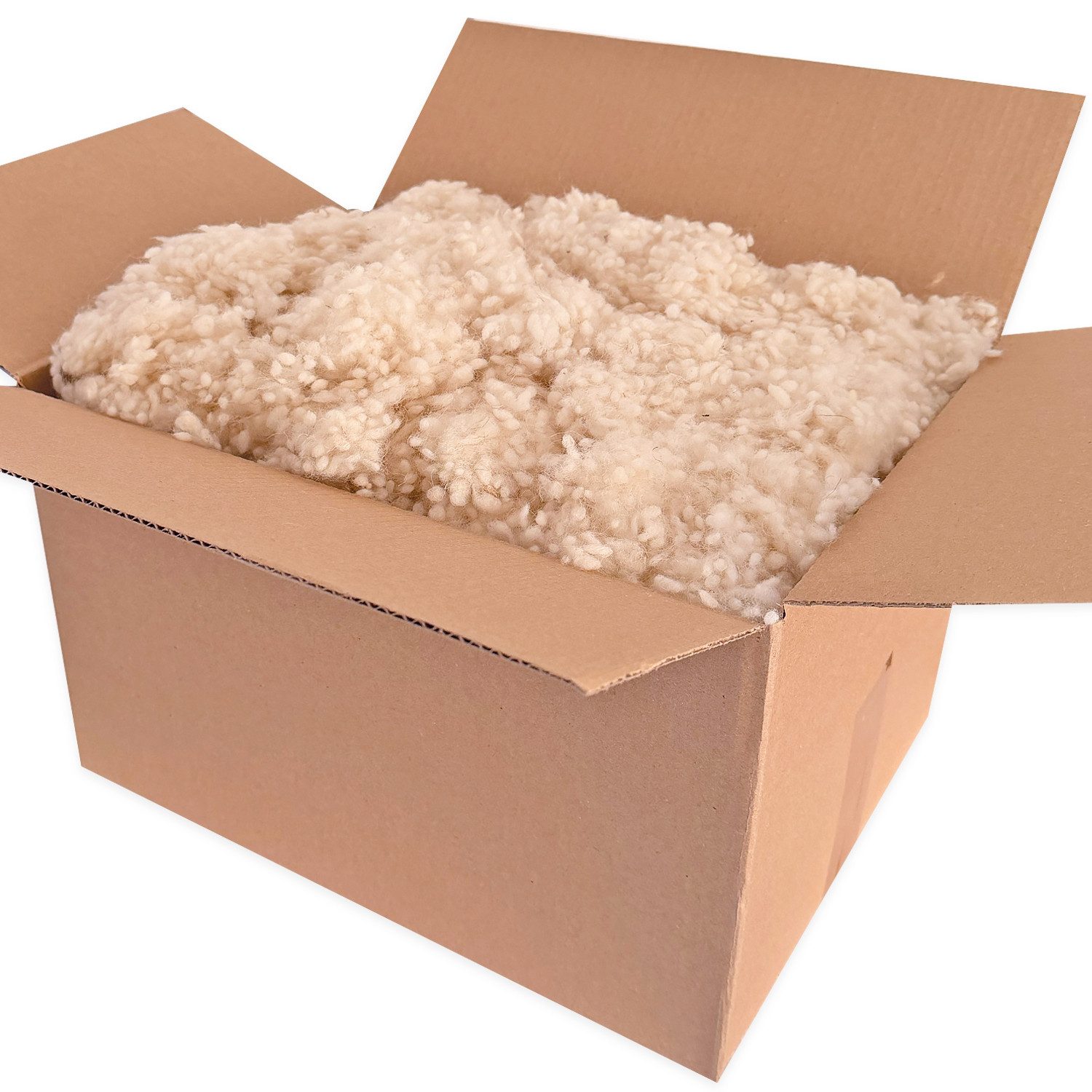 Heubergshop Kissenfüllung, 750 Gramm Schafwollkügelchen kbT Kissenfüllung Schafschurwolle