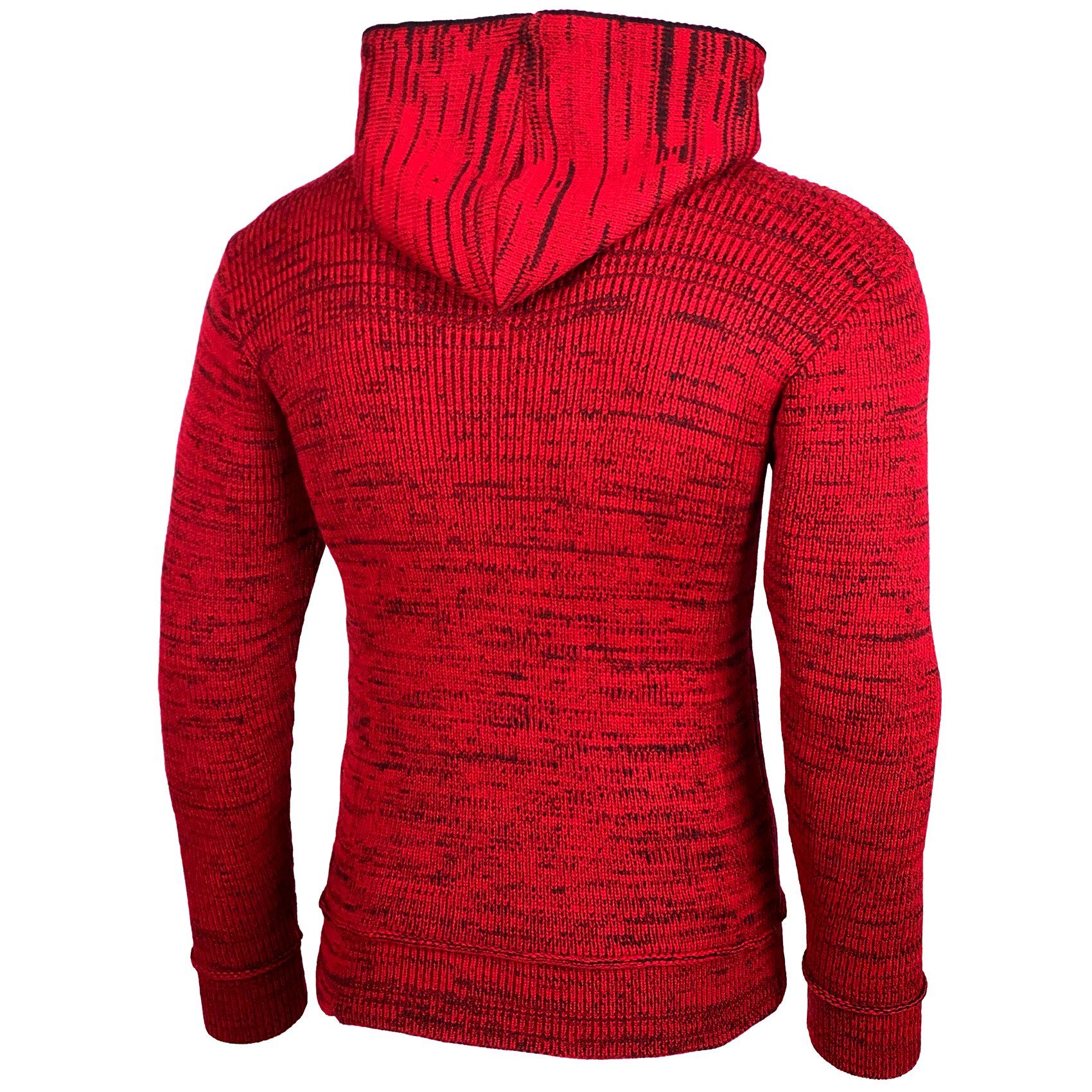Baxboy Strickpullover Herren Winter Kapuzenpullover Kapuzenjacke mit Reißverschluss 277