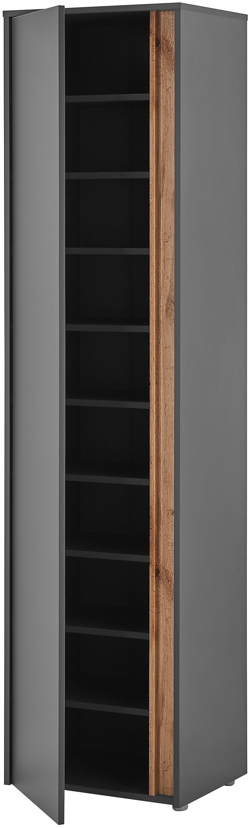 Home affaire Garderobenschrank GiRON/CiTY, moderner Schrank, Schuhschrank mit Stauraum 10 Fächer, modernes Design, Tür beidseitig montierbar, 50 cm breit – Bild 4 von 5
