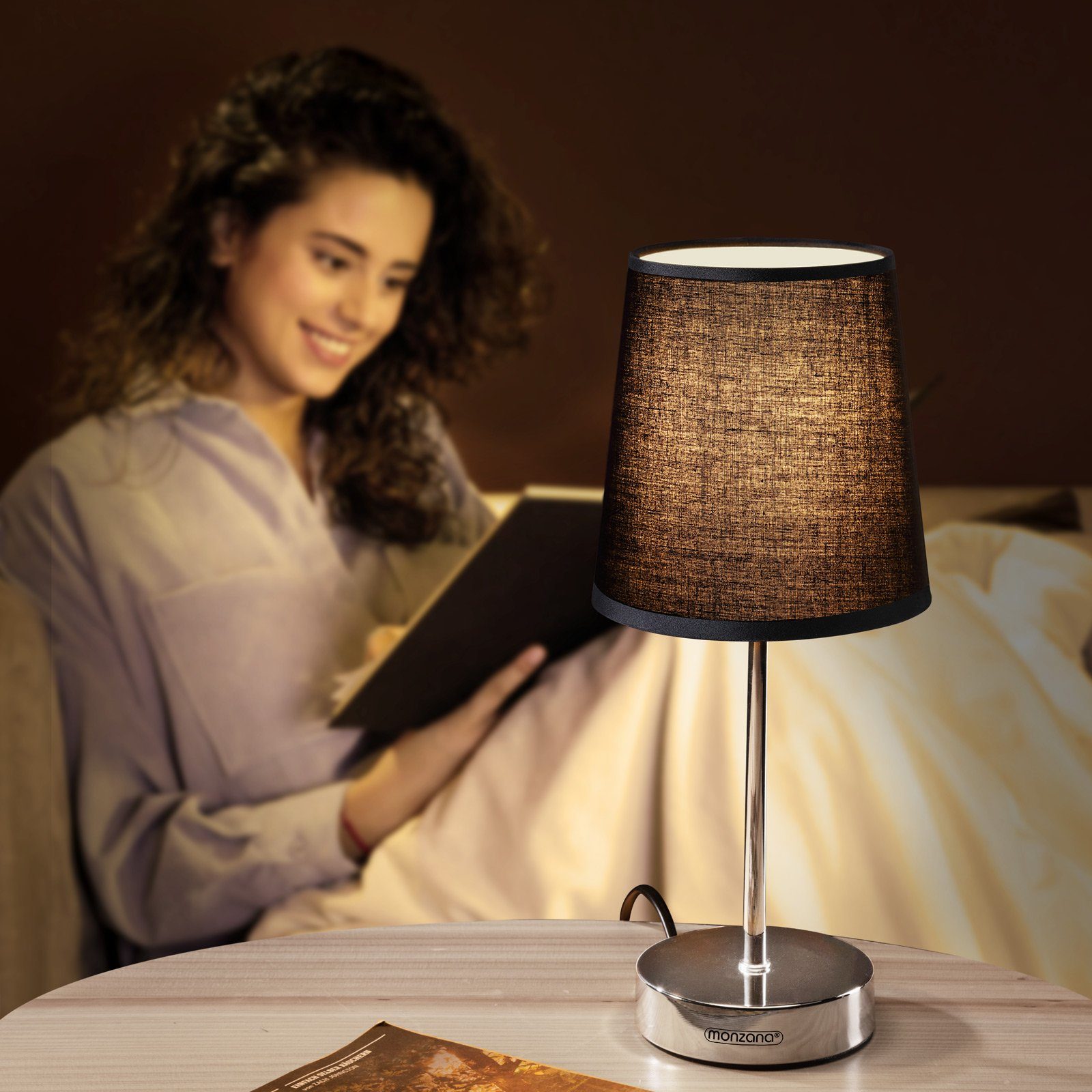 monzana Tischleuchte, Anthrazit 1er Set, 32 günstig online kaufen