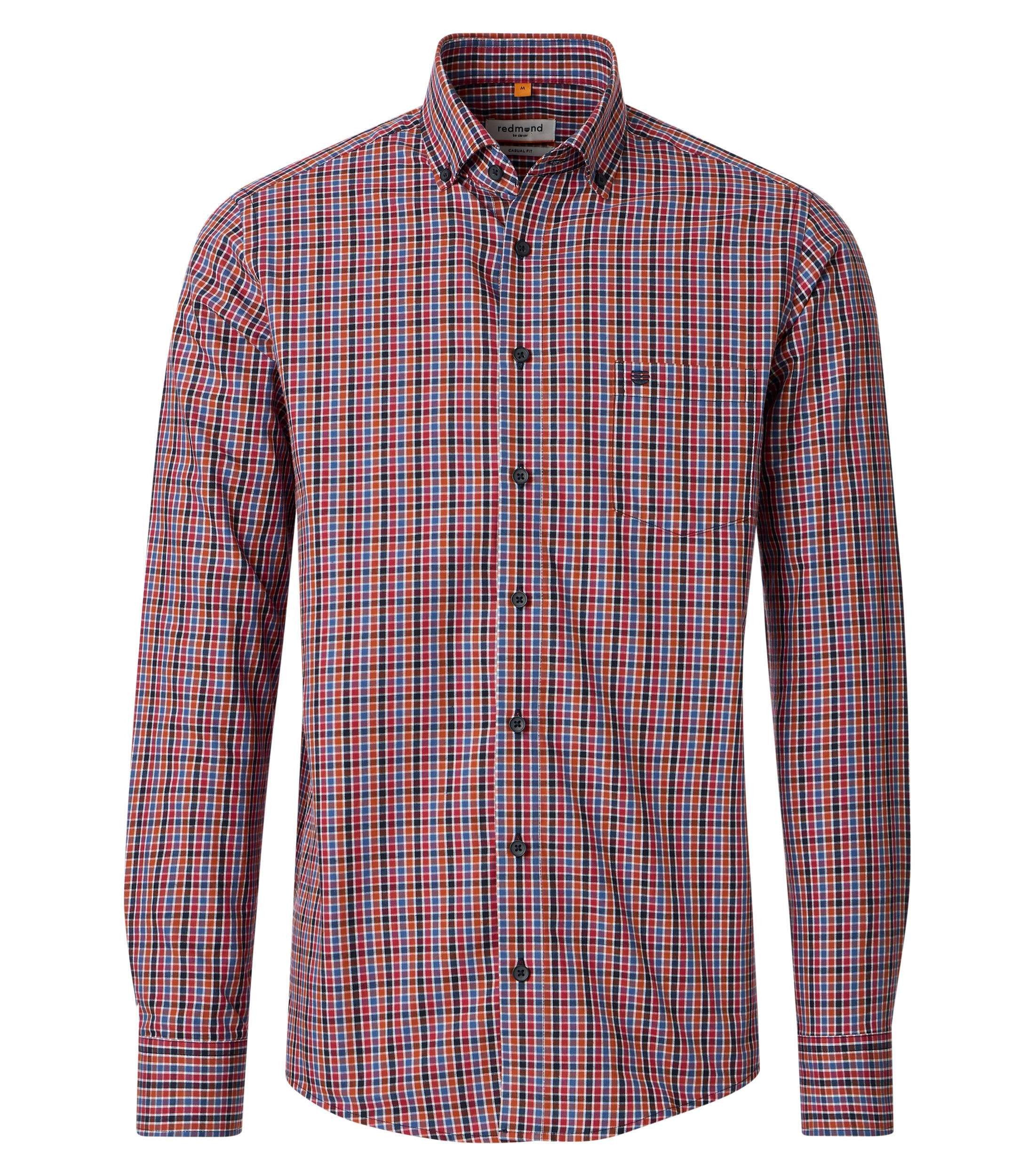 Redmond Langarmhemd kariert Casual Fit