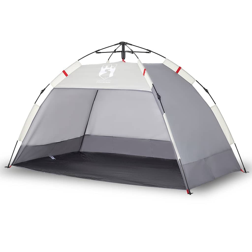 Kuppelzelt Strandzelt 2 Personen Grau Quick Release Wasserdicht