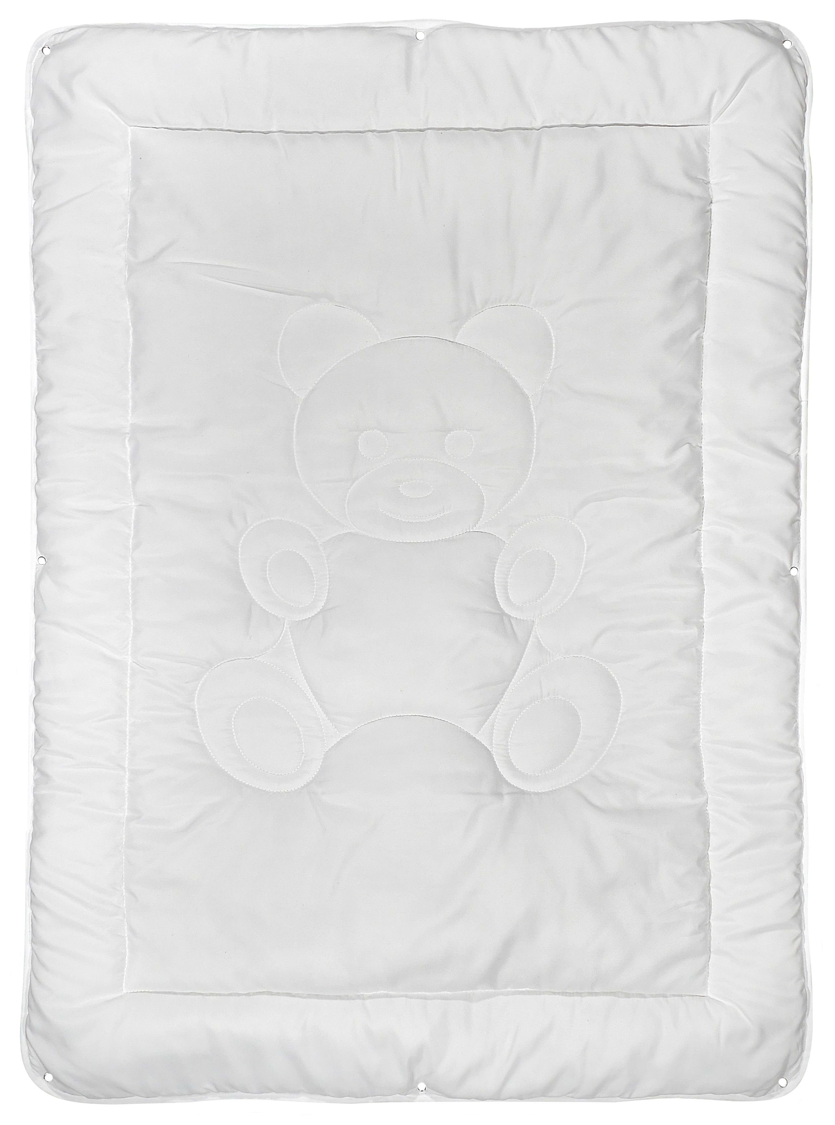 KiGATEX Kinderbettdecke + Kopfkissen 4-Jahreszeiten Bettdecken Set mit Bärc günstig online kaufen