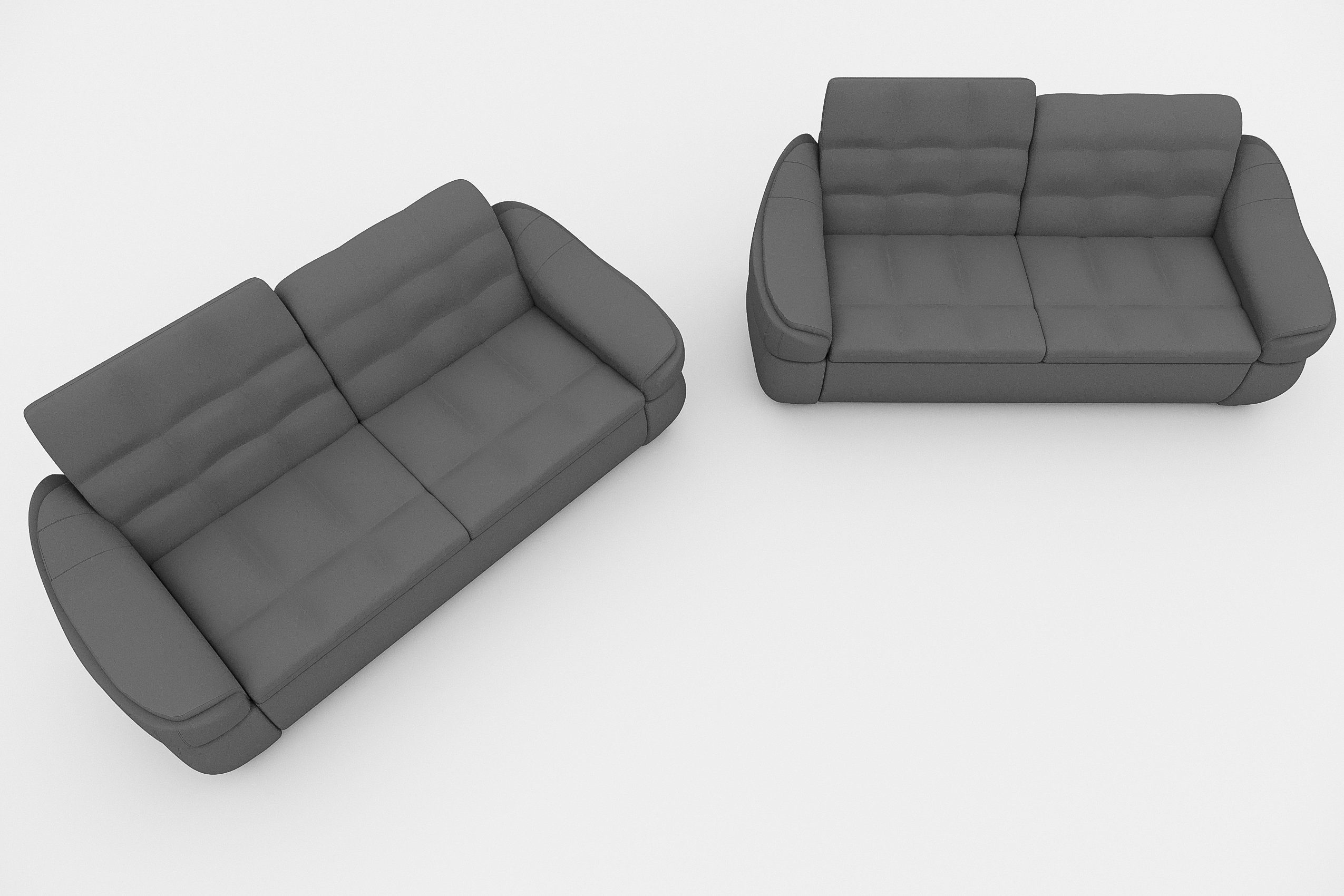 Stylefy Polstergarnitur Alisa, (Set (2-tlg), Sofa, bestehend made 2x2-Sitzer Design, in Europa aus Modern