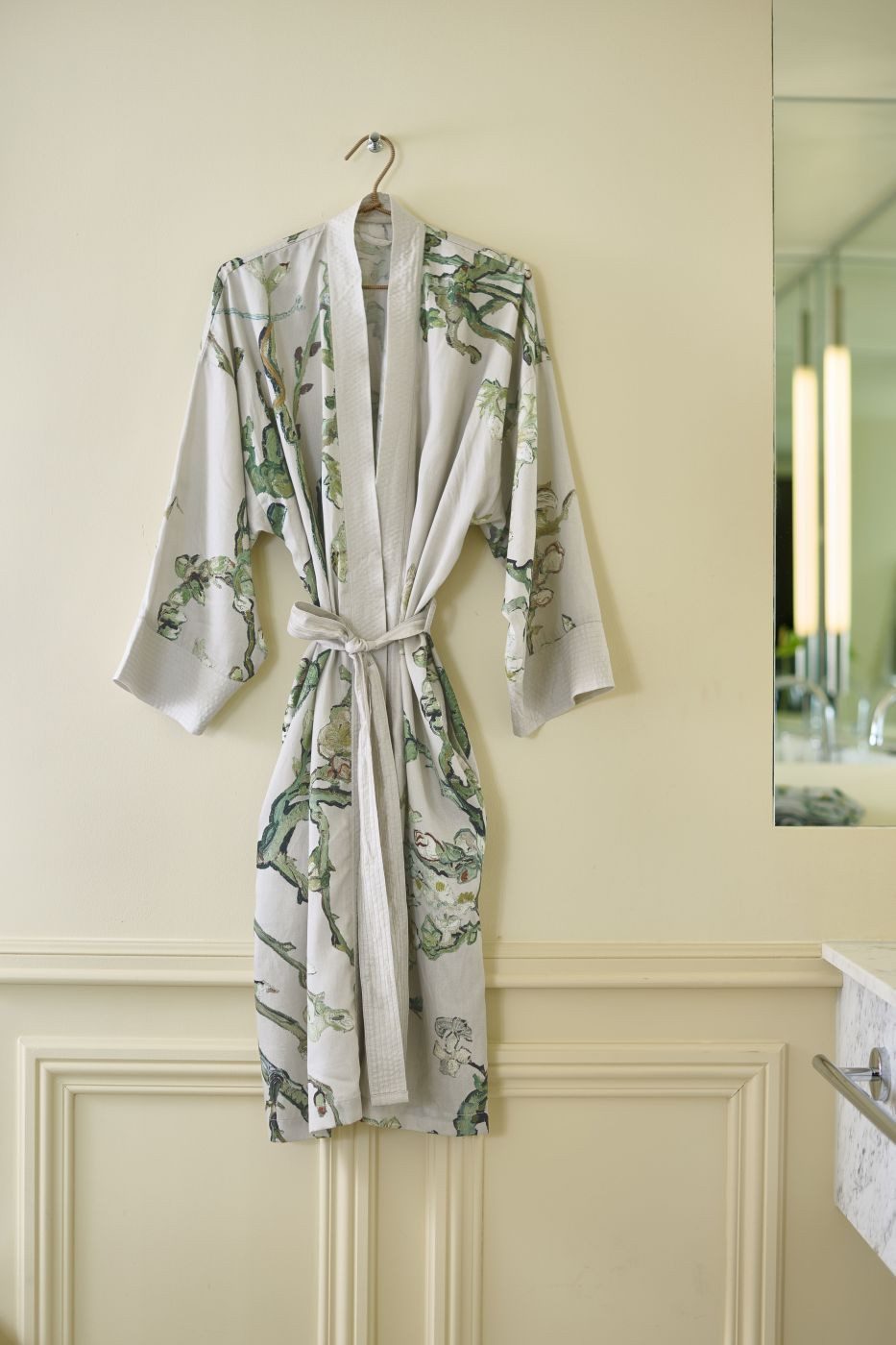 Bademantel Bademantel BH GOGH Almond Blossom Kimono Sand L/XL Sand