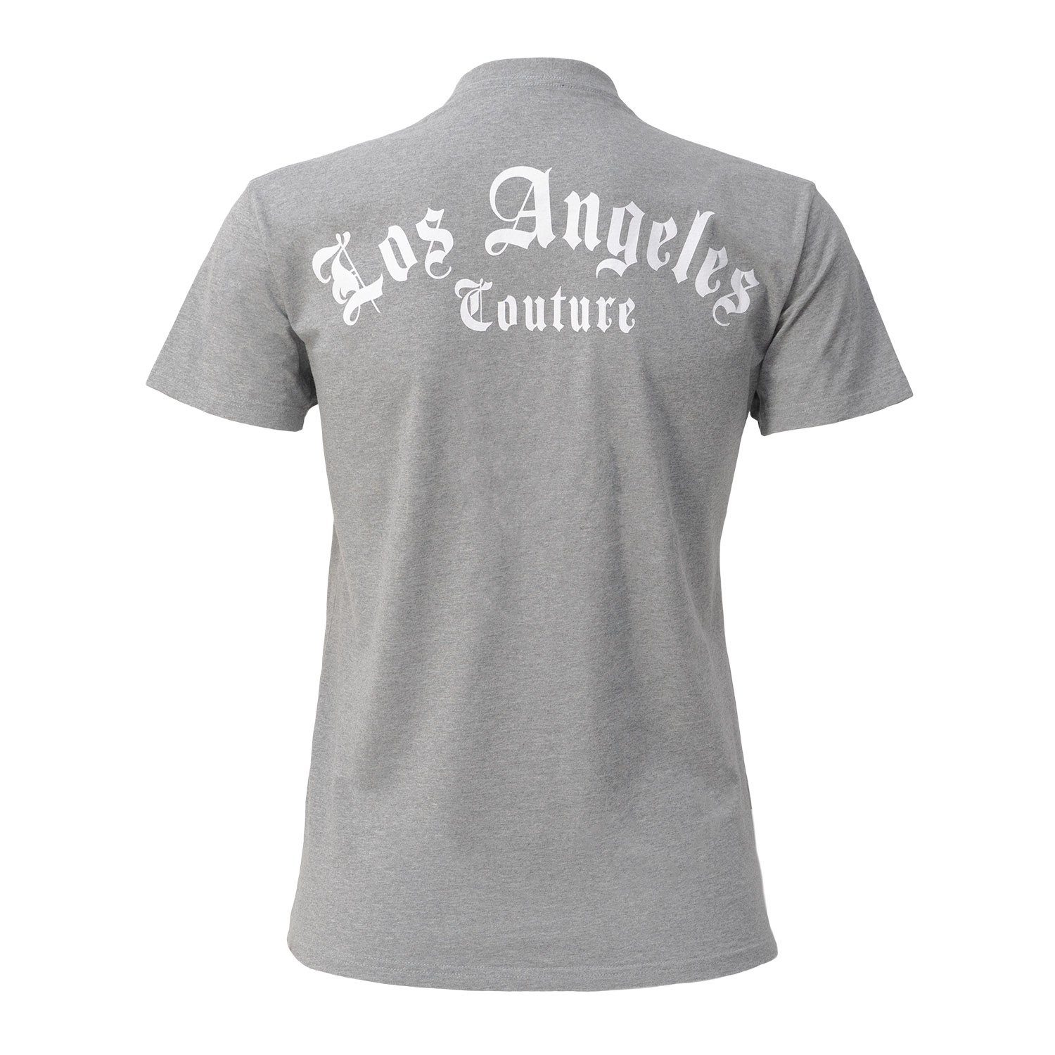 Chiccheria Brand T-Shirt Los in Angeles Angeles, Grau Los Couture Designed