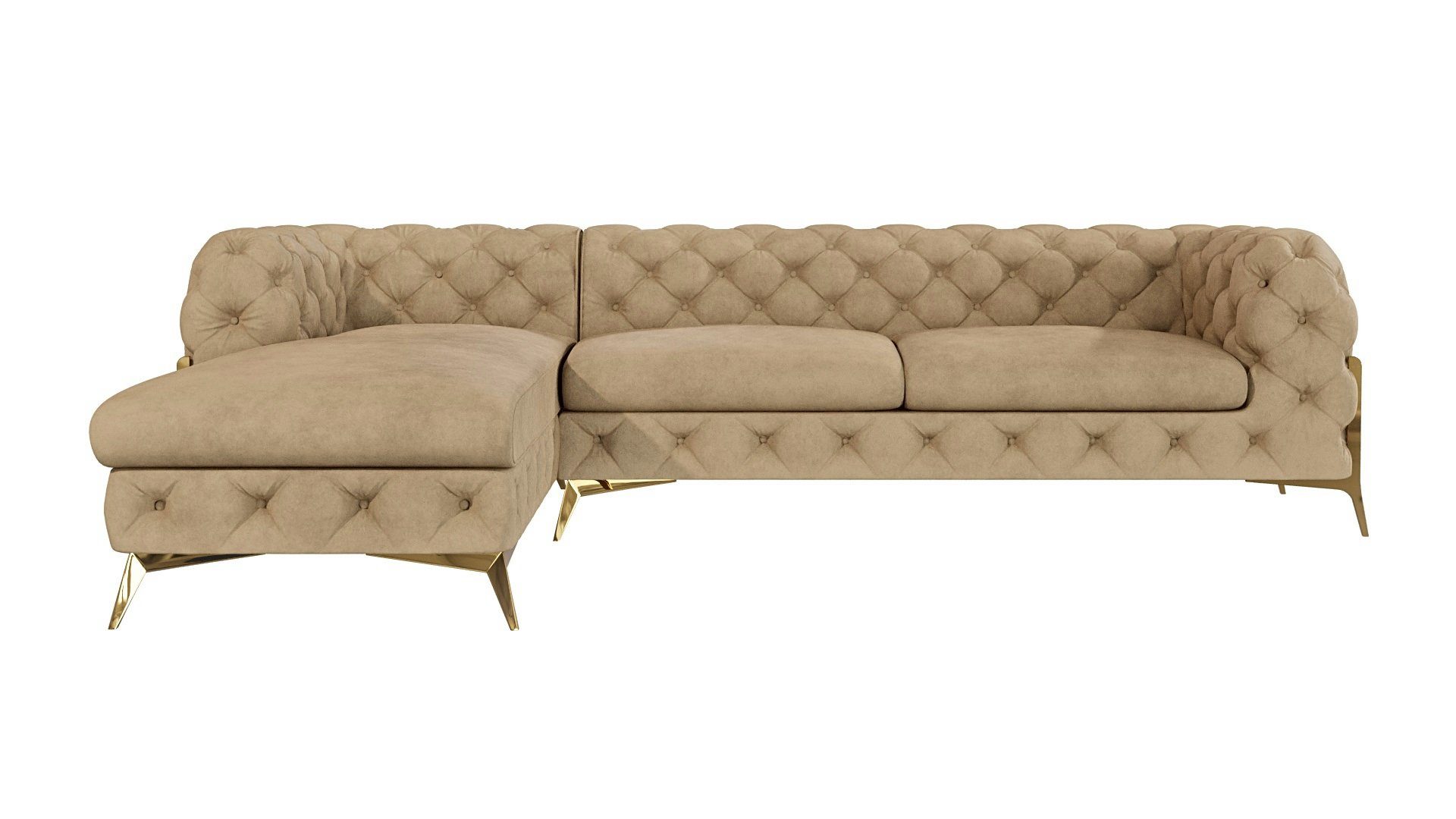 S-Style Möbel Ecksofa Ashley mit Ottomane, günstig online kaufen
