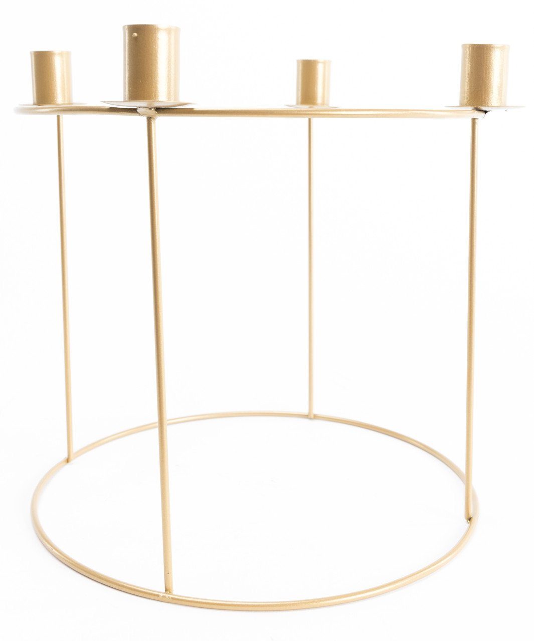 Trend Line Weihnachtsfigur TrendLine Adventskranz Metall Ø 29 x 25 cm gold