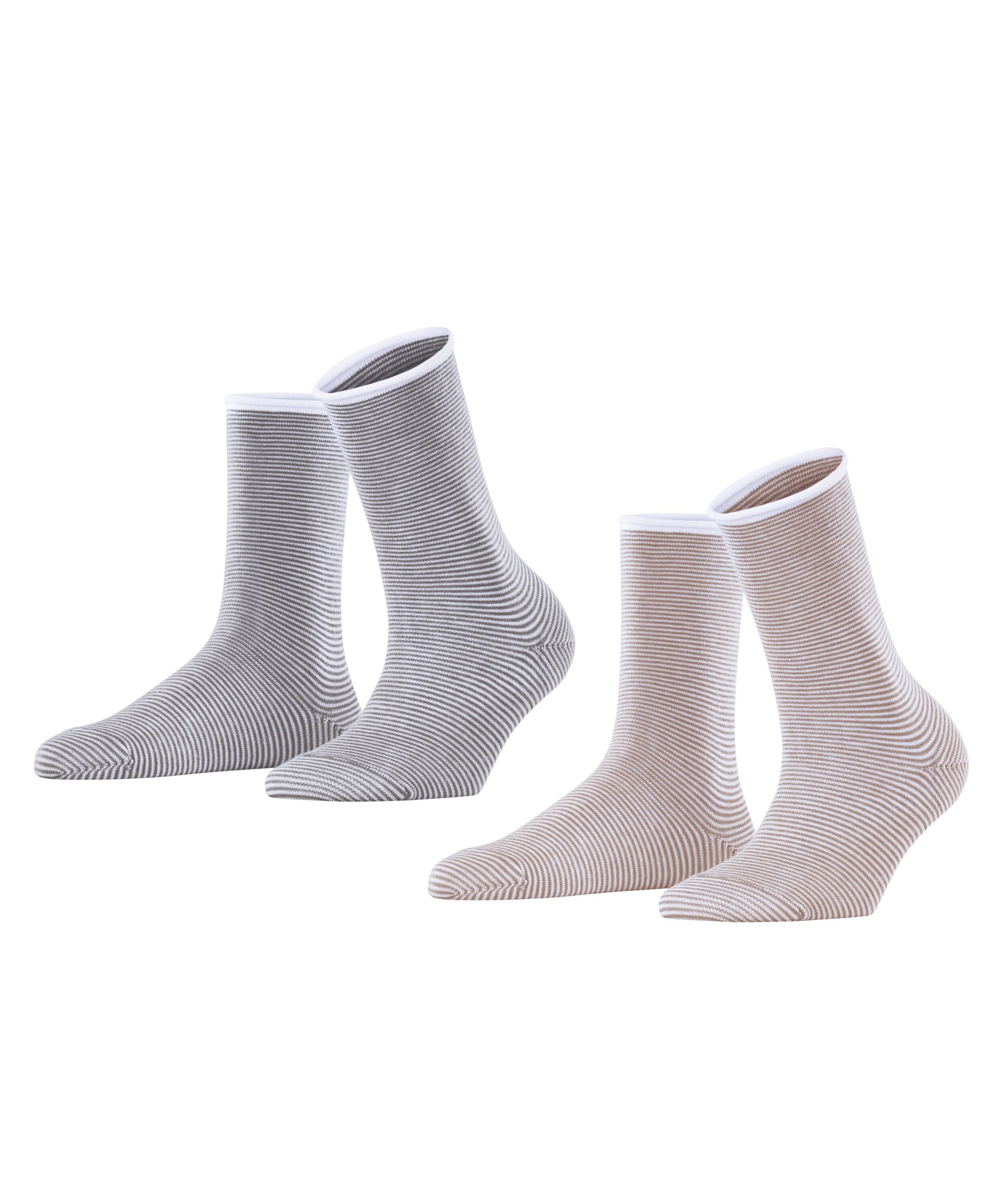 Esprit Socken Allover Stripe 2-Pack (2-Paar) sortiment (0080)