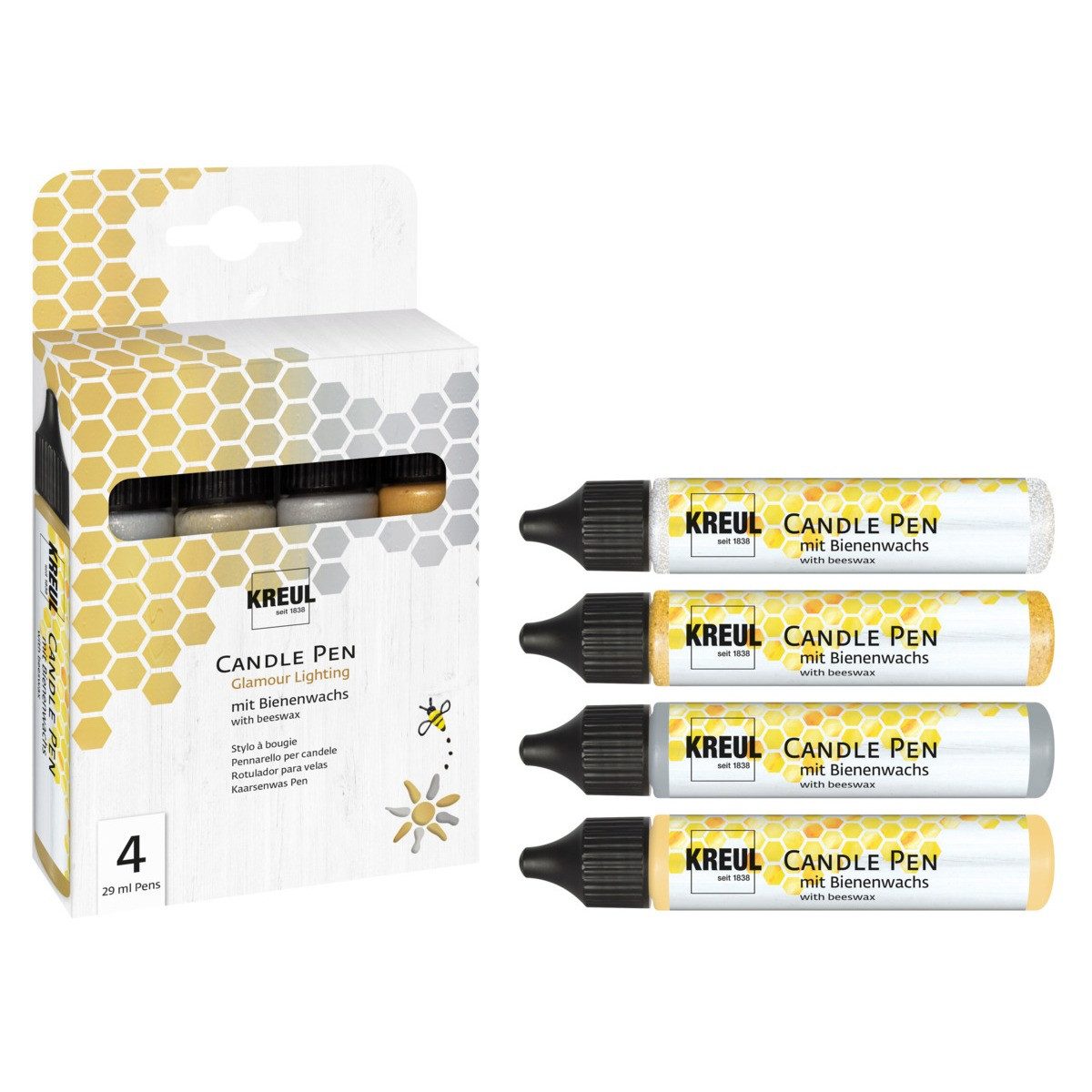 C. KREUL Malstift KREUL Candle Pen Glamour Lighting 4x29ml