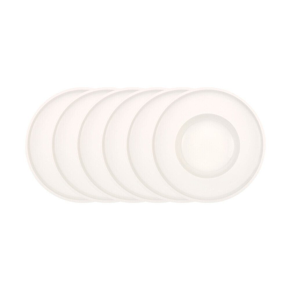 Villeroy & Boch Pastateller Pastateller 30 cm Artesano Original 6-tlg., (1 St), Teller, Speiseteller, Essteller, Ø30cm, Made in Germany, weiß