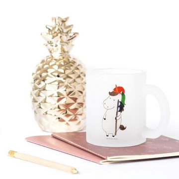 Mr. & Mrs. Panda Teeglas Einhorn Junge - Transparent - Geschenk, Teebecher, Glas Teetasse, Tee, Premium Glas, Edler Aufdruck
