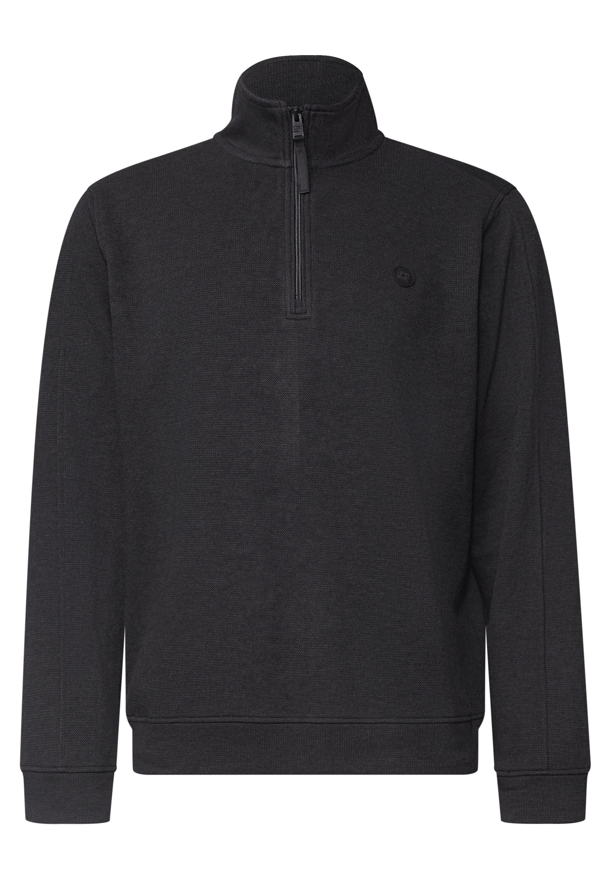 STREET ONE MEN Sweatshirt mit Stehkragen – Bild 4 von 5