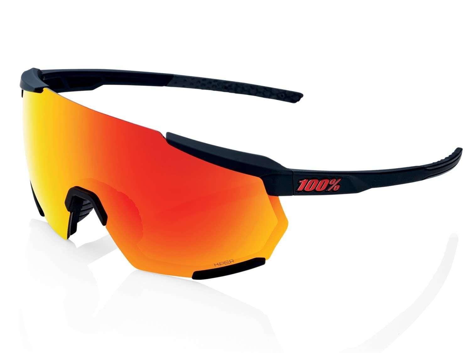 Lens 100% Accessoires Hiper Black HiPER 100% Sportbrille Racetrap 3.0 Red Tact - Soft Multilayer