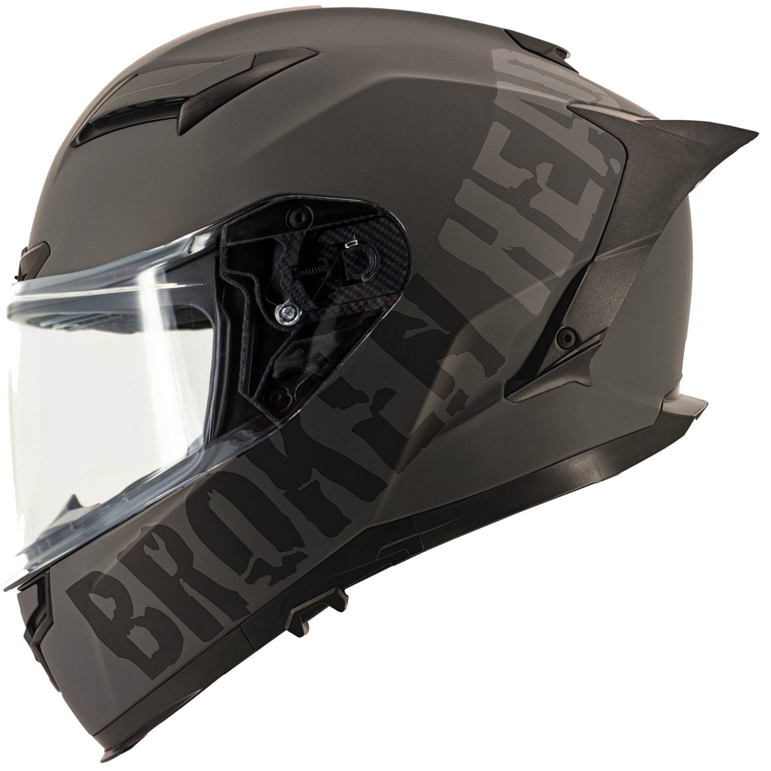 Motorradhelm Street Division Black Shadow