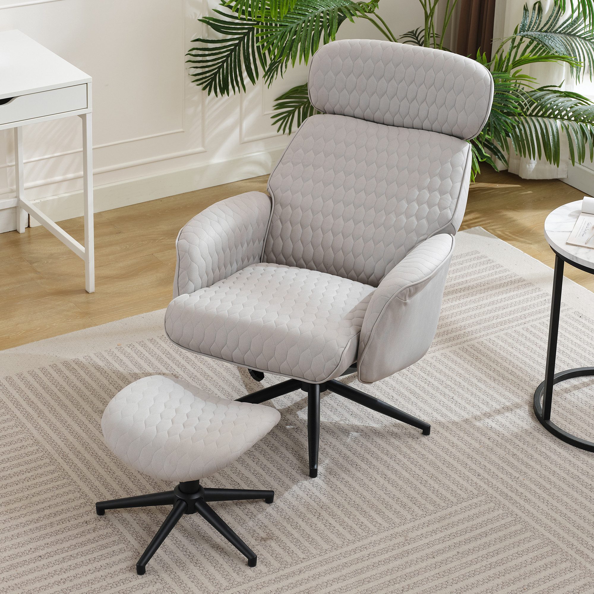 HAUSS SPOLE Relaxsessel 360-Grad-Drehung, mit Fußhocker, günstig online kaufen
