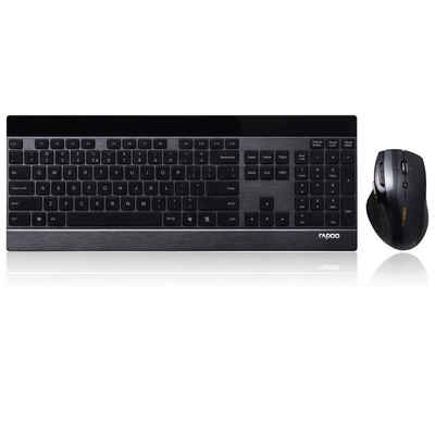 Rapoo »8900P kabelloses Tastatur-Maus-Set, 5 GHz Wireless Verbindung 1600 DPI« Tastatur- und Maus-Set
