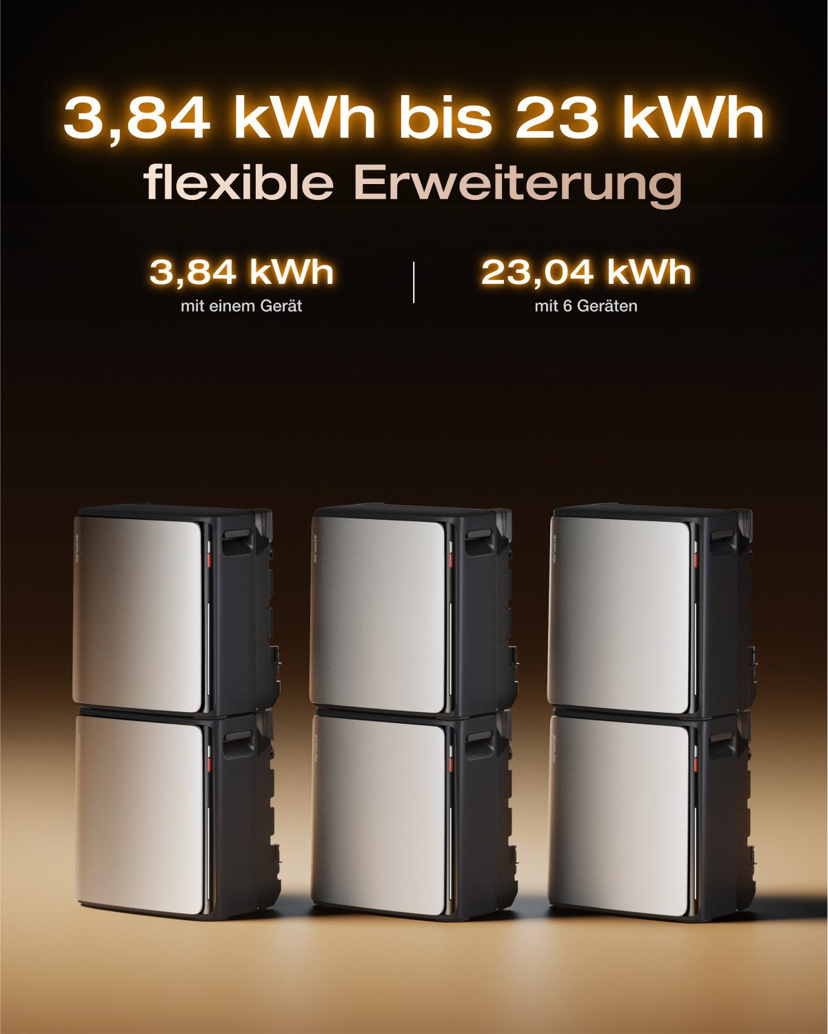 Ecoflow Balkonkraftwerk EcoFlow STREAM Ultra X 3,84 kWh mit 4 × 400W Solarpanel, (Plug & Play Solarsystem, 2 800 W Solareingang (4 MPPT), 1 200 W Dual AC-Anschlüsse, 800 W Mikro-Wechselrichter), erweiterbar auf 23 kWh, LFP-Akku mit 6 000 Ladezyklen