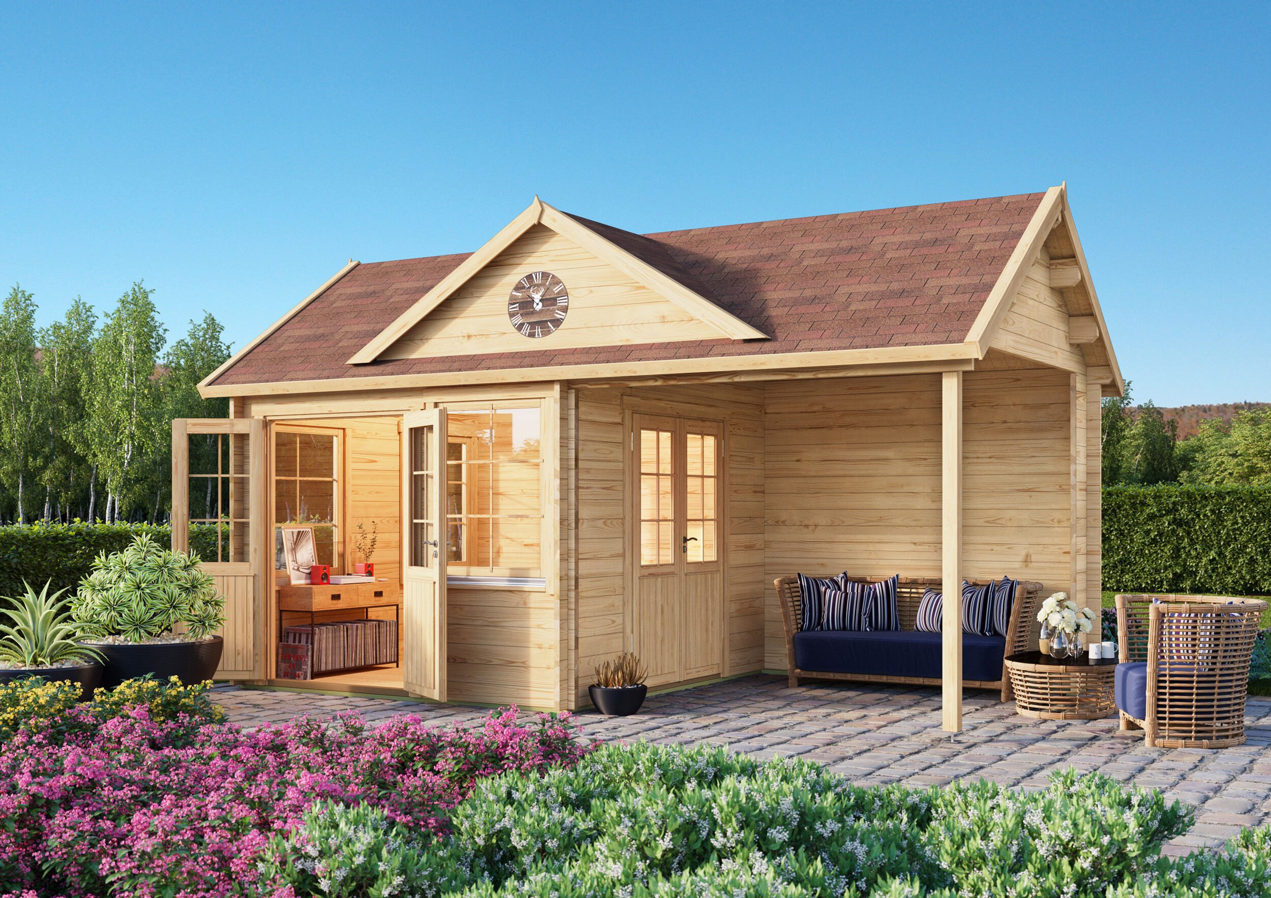 Fjordholz Gartenhaus Teehaus Kirkless 70