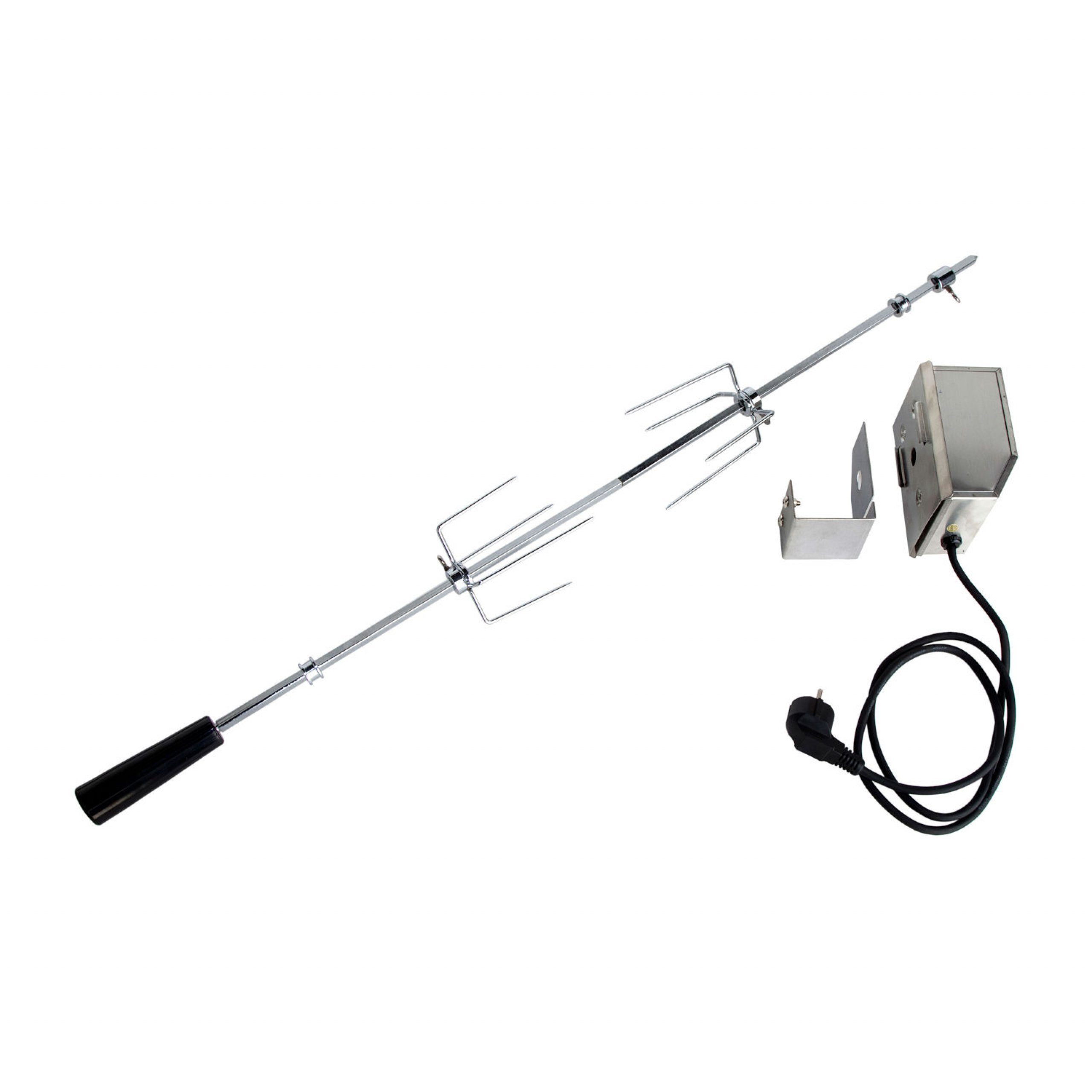 Gasgrill Allgrill Grillspieß-Set für Gasgrill Extrem 147 cm Drehspieß