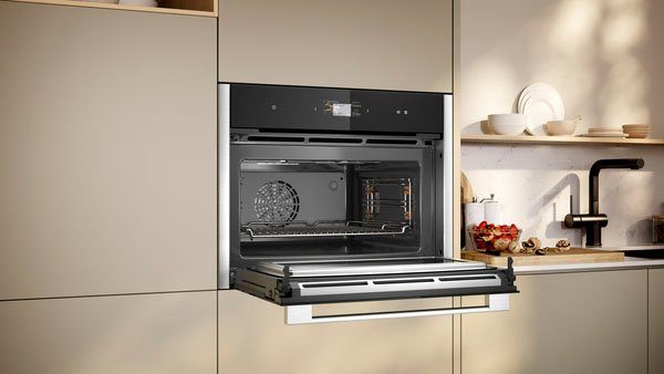 NEFF Backofen mit Mikrowelle N 90 C24MS31N0, EasyClean®, Zeit- & platzsparende Mikrowellen-Kombi mit Easy Clean Reinigung – Bild 4 von 5