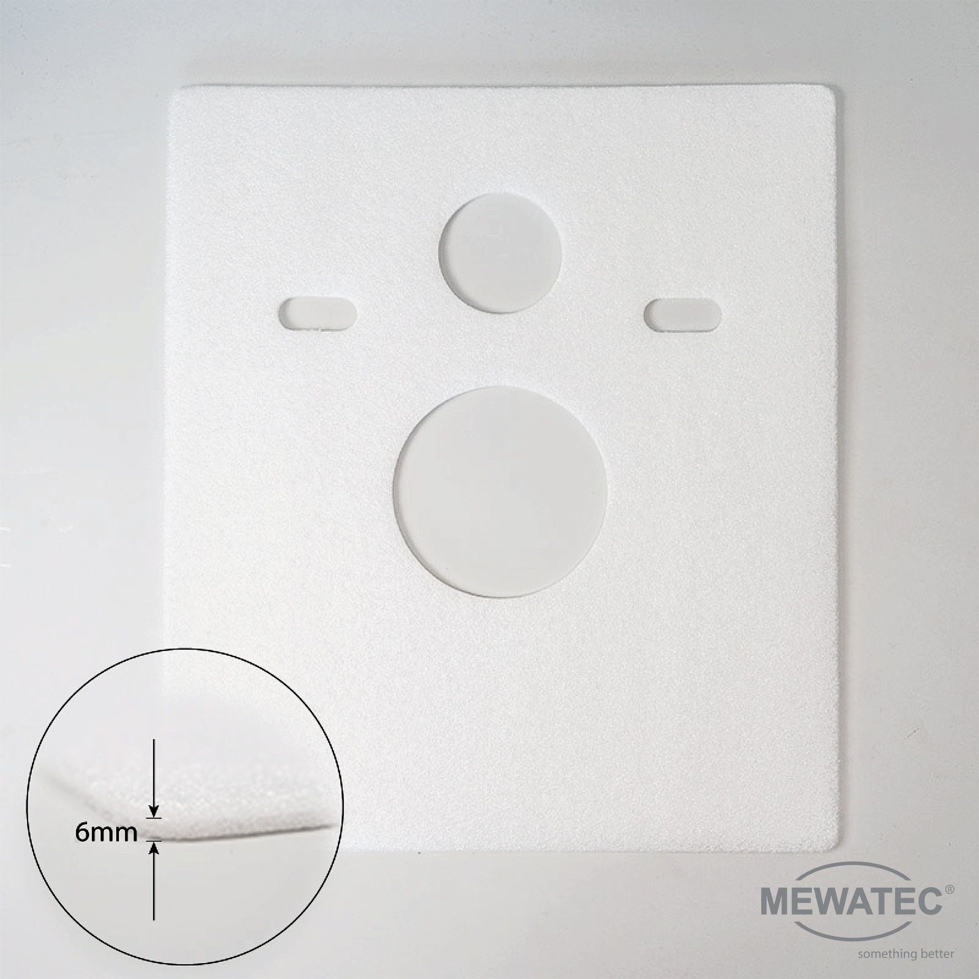 MEWATEC WC-Druckspüler Schallschutzmatte für Toiletten