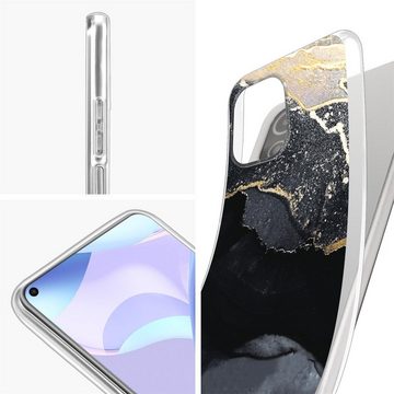 CoolGadget Handyhülle Marmor Slim Case für Xiaomi Mi 11 Lite 4G/5G 6,55 Zoll, Hülle Dünne Silikon Schutzhülle für Xiaomi Mi 11 Lite Hülle
