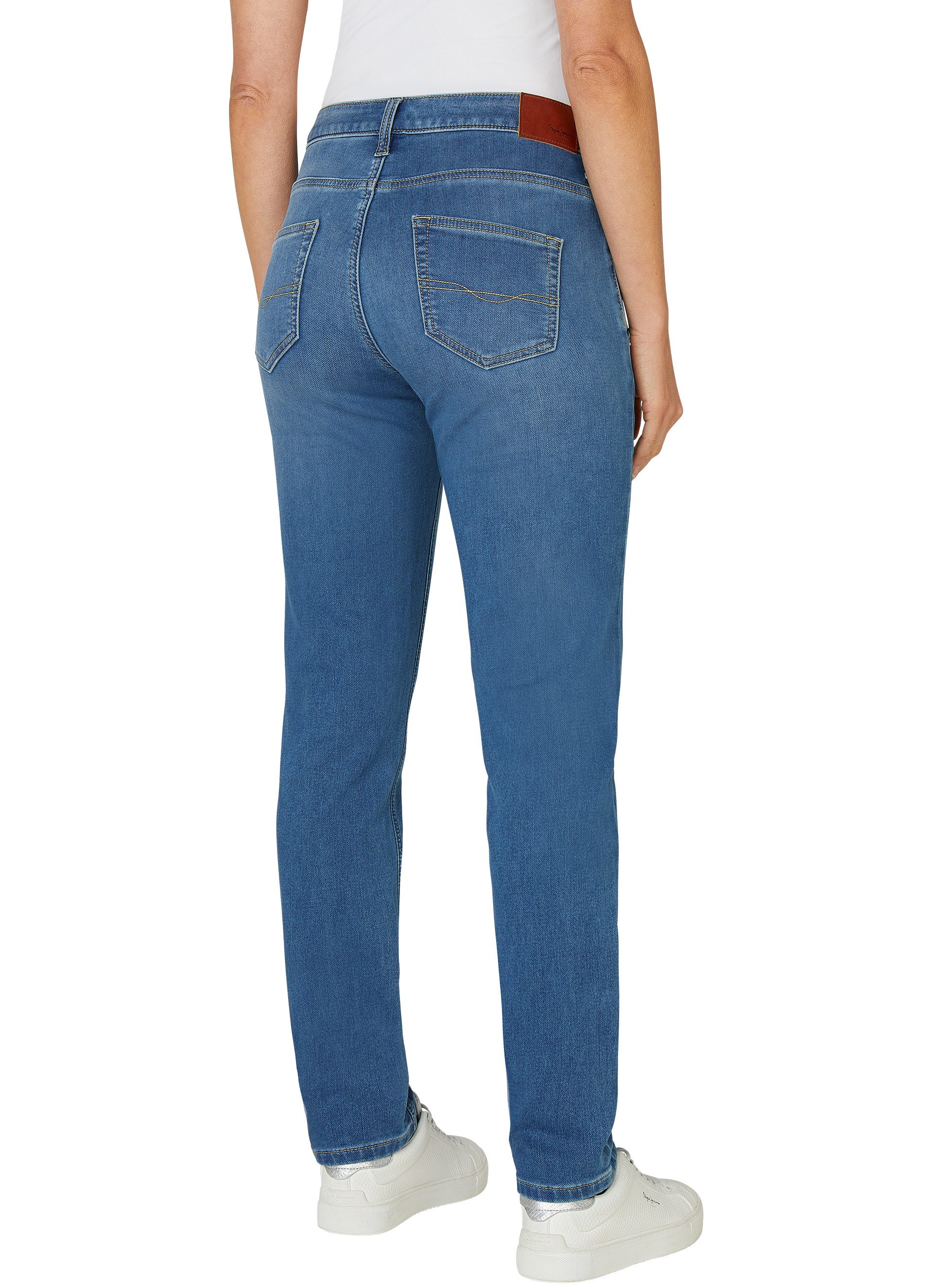 Pepe Jeans Tapered-fit-Jeans TAPERED GYMDIGO MW CAREY mit Passe vorn