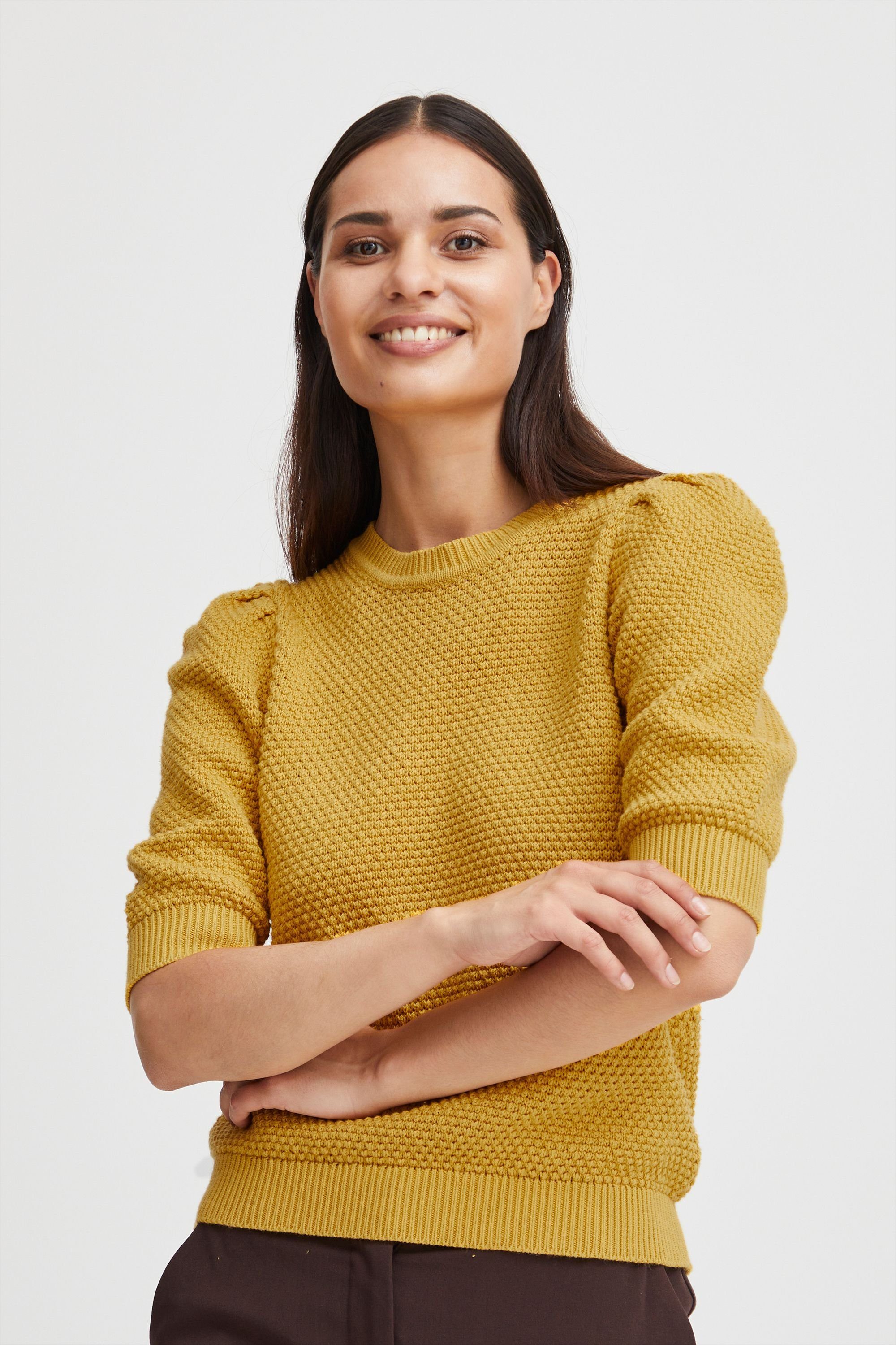 b.young Strickpullover BYMIKALA SS JUMPER -20811028 Golden Spice (150948)
