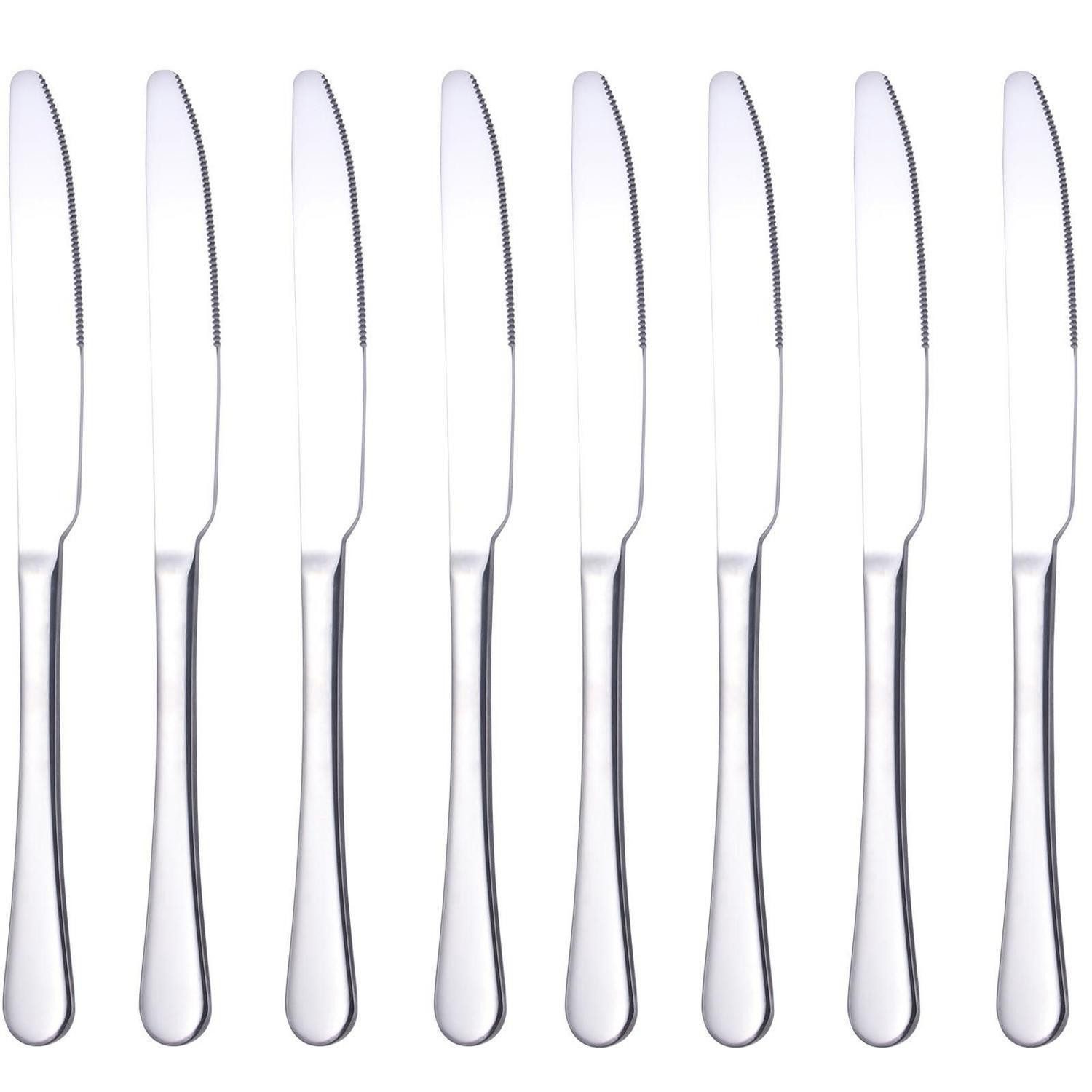 LuxusKollektion Steakmesser Steakmesser Set 8 Stk. silber 9 Zoll