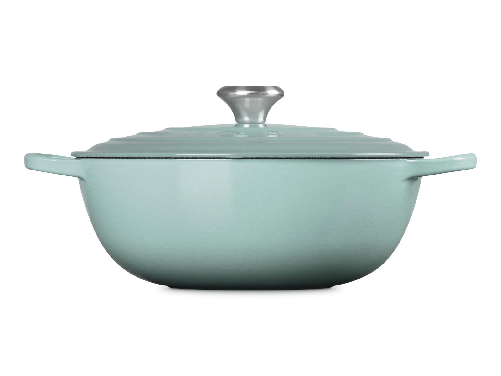 LE CREUSET Кастрюли жаровни Кастрюли жаровни La Marmite Signature rund sea salt 28cm, Emailliertes Gusseisen