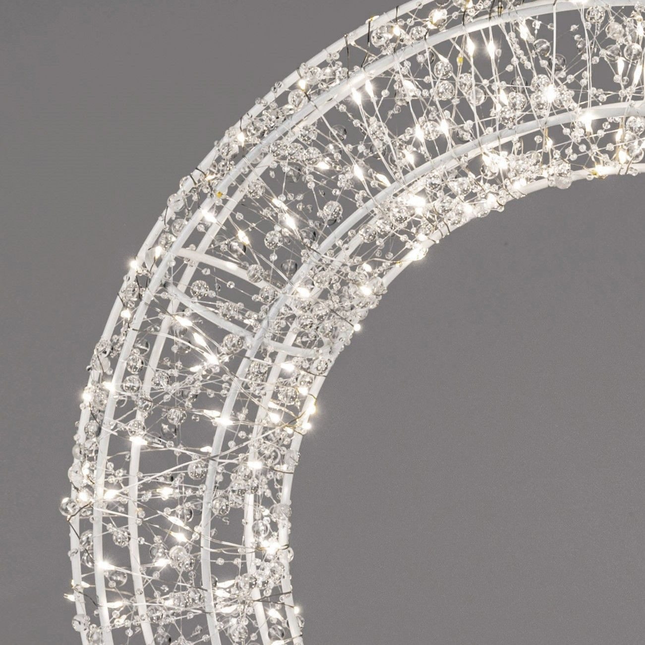 formano Hängedekoration Funkeleffekt, Mit Timerfunktion, Weiß, Motiv: Kranz günstig online kaufen