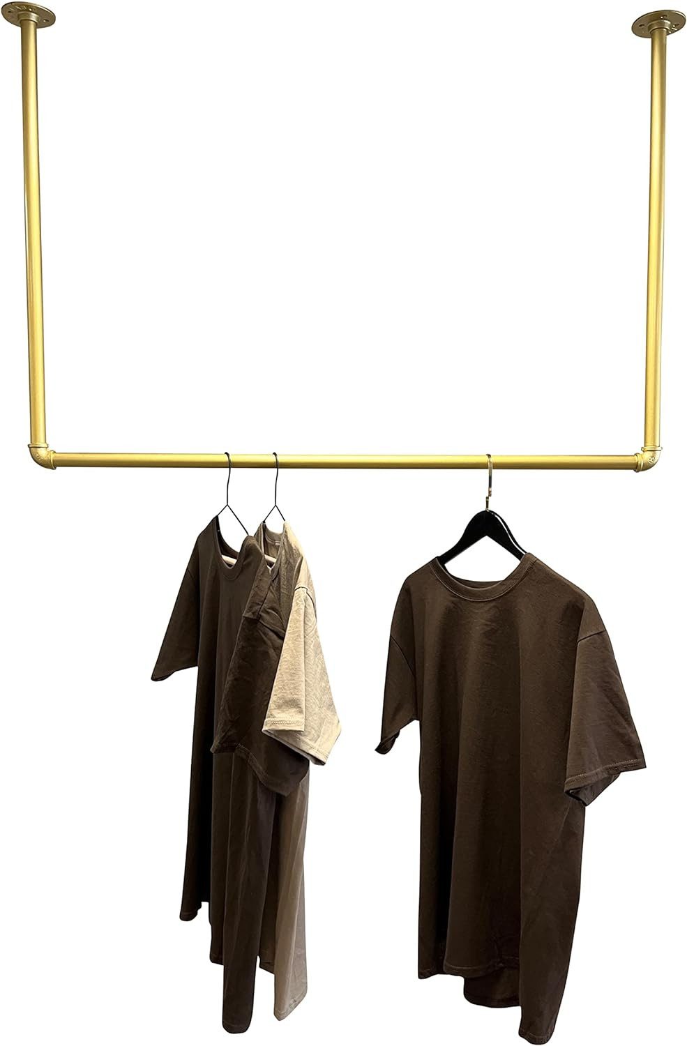 RSR Hangers Kleiderstange Garderobe Industrial Design Gold für Decke Garder günstig online kaufen