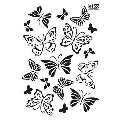 efco Malschablone Schablone Schmetterlinge, DIN A4