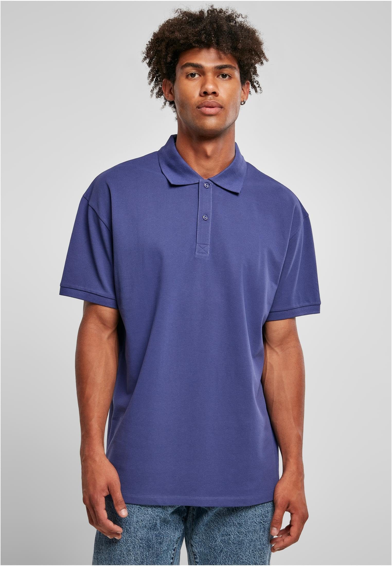 URBAN CLASSICS Poloshirt Herren Oversized Polo (1-tlg) bluelight