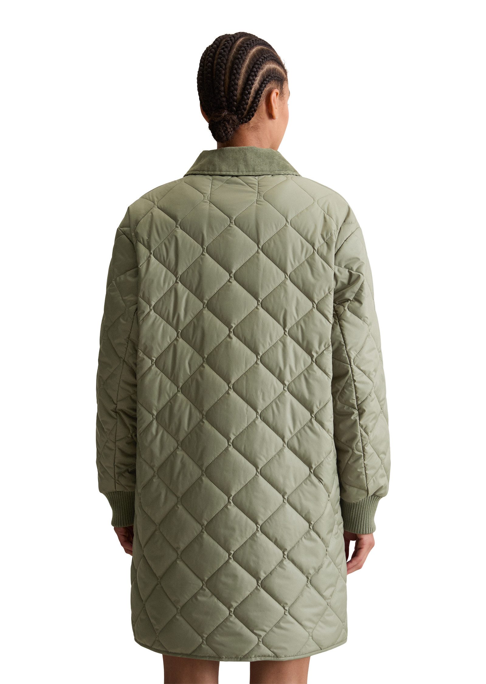 Marc O'Polo DENIM Steppmantel relaxed fit, 2-Wege-Reißverschluss, Cord-Kent günstig online kaufen