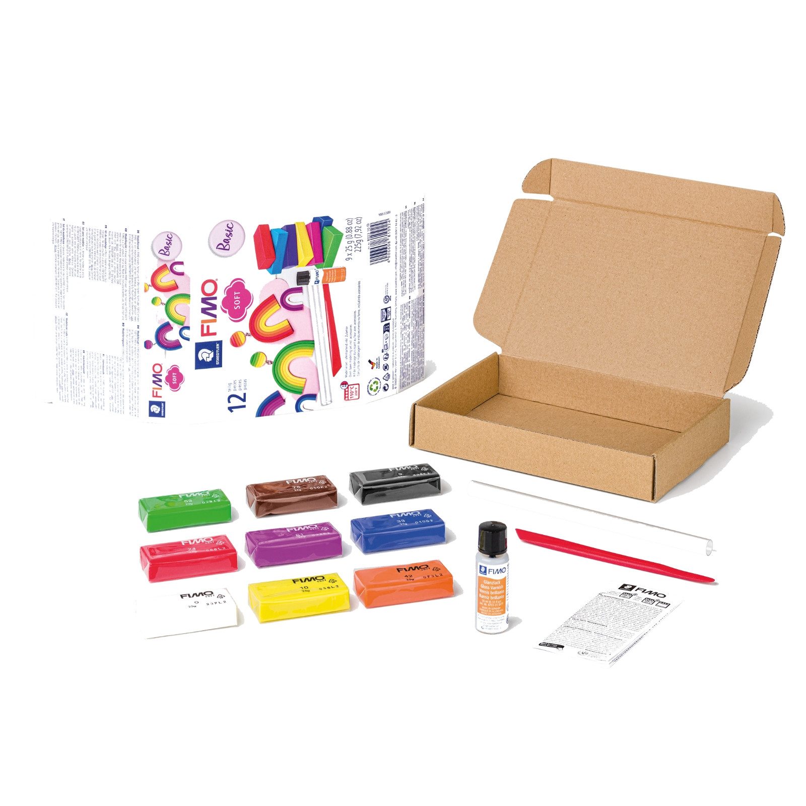 STAEDTLER Modelliermasse STAEDTLER FIMO soft 8023 Modelliermasse-Set - Basicpack