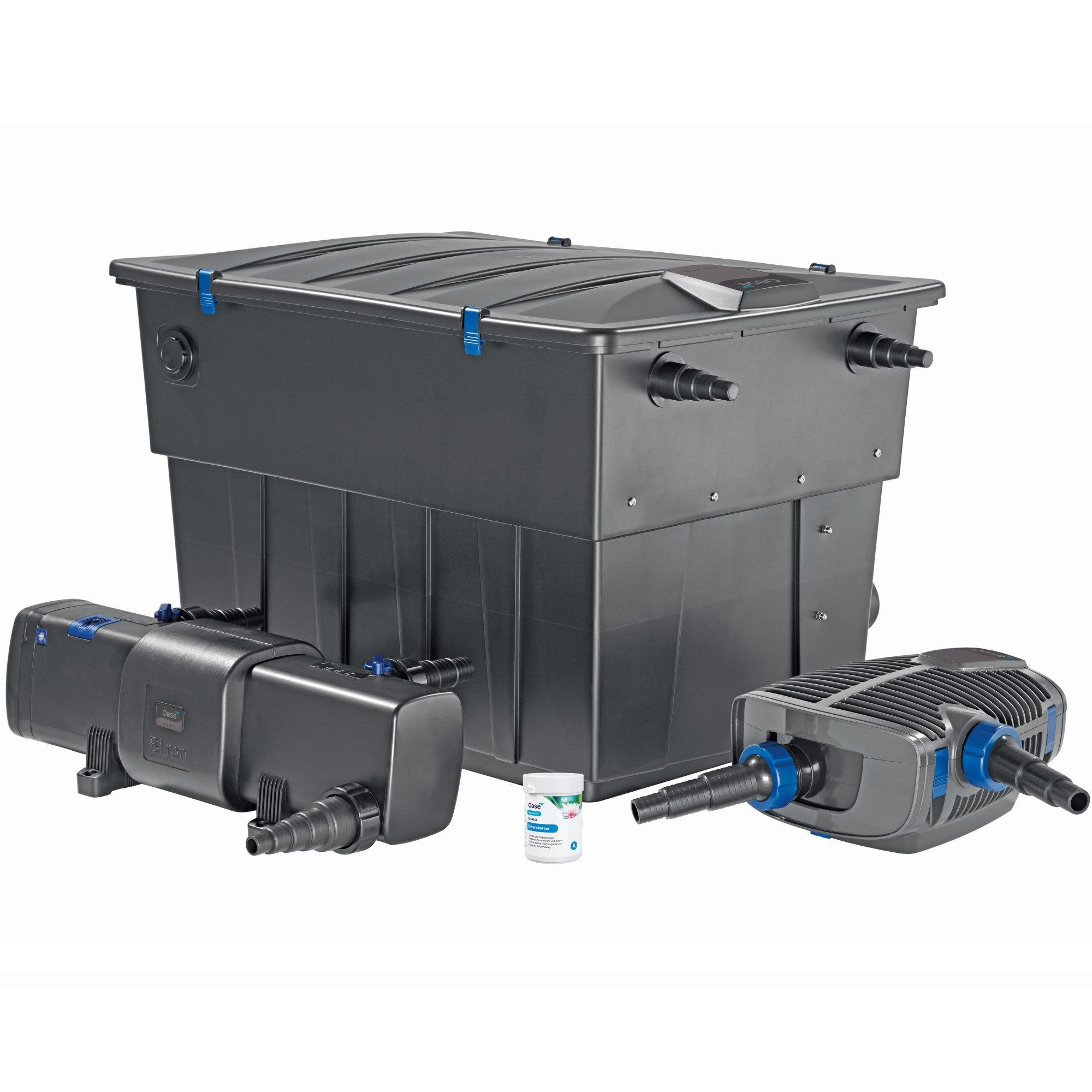 OASE Teichfilter BioTec ScreenMatic² Set 60000 OC, Teichfilter inkl. Teichpumpe und UVC-Klärer