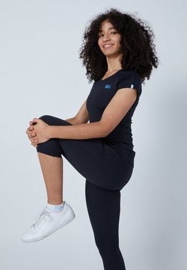 SPORTKIND Funktionsshirt Tennis Capsleeve T-Shirt für Mädchen & Damen schwarz