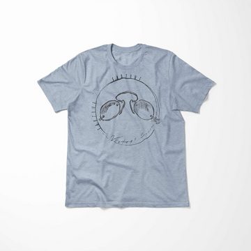 Sinus Art T-Shirt Vintage Herren T-Shirt Brille