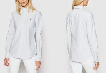 Polo Ralph Lauren Streifenhemd Bluse Heidi Washed Oxford Cotton Hemd Shirt mit Streifen