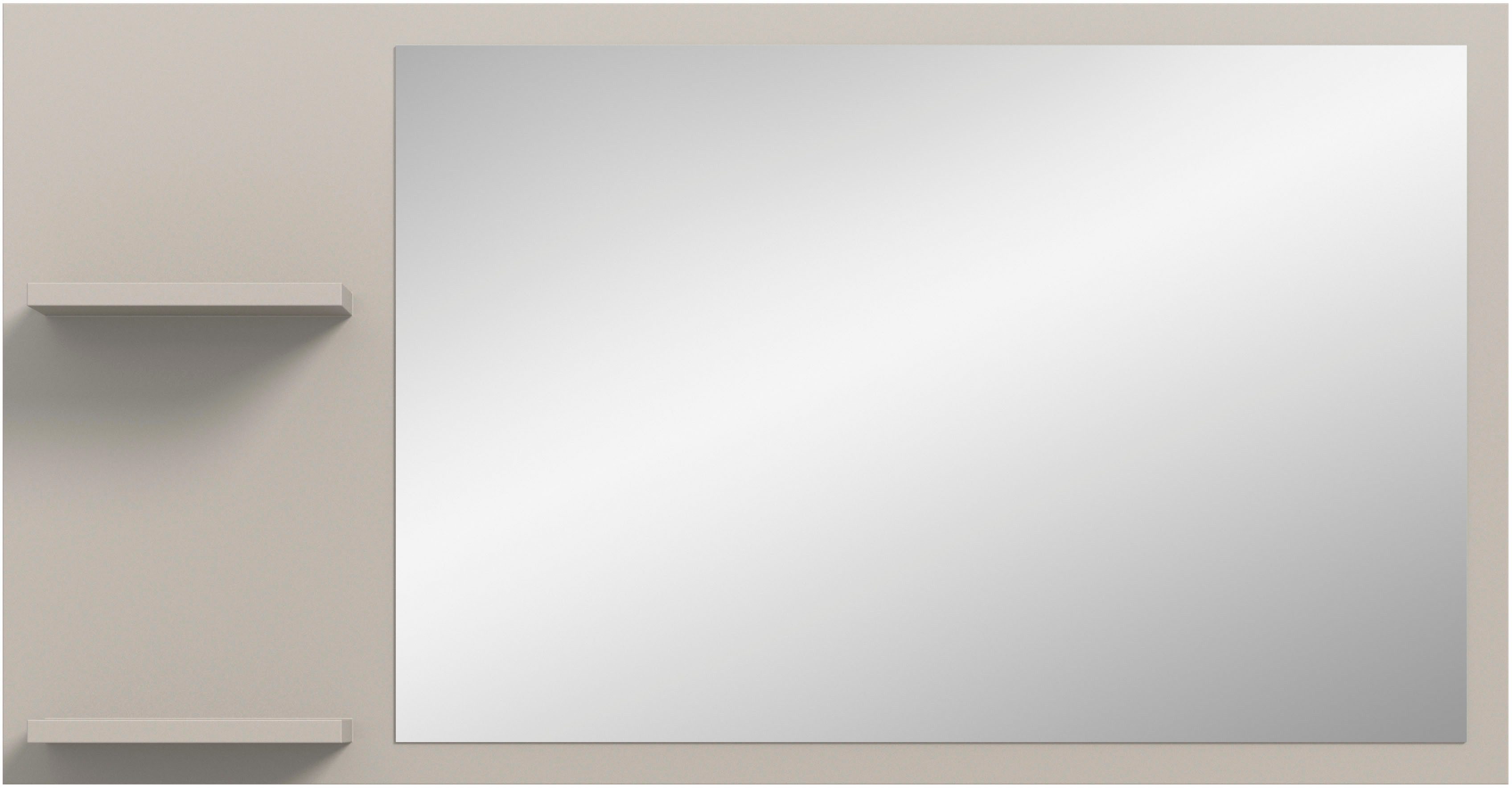 Home affaire Spiegel TATIO, 106x55x16 cm, 2 Ablageböden, große Spiegelfläche (1-St), Garderobenspiegel, Flurspiegel