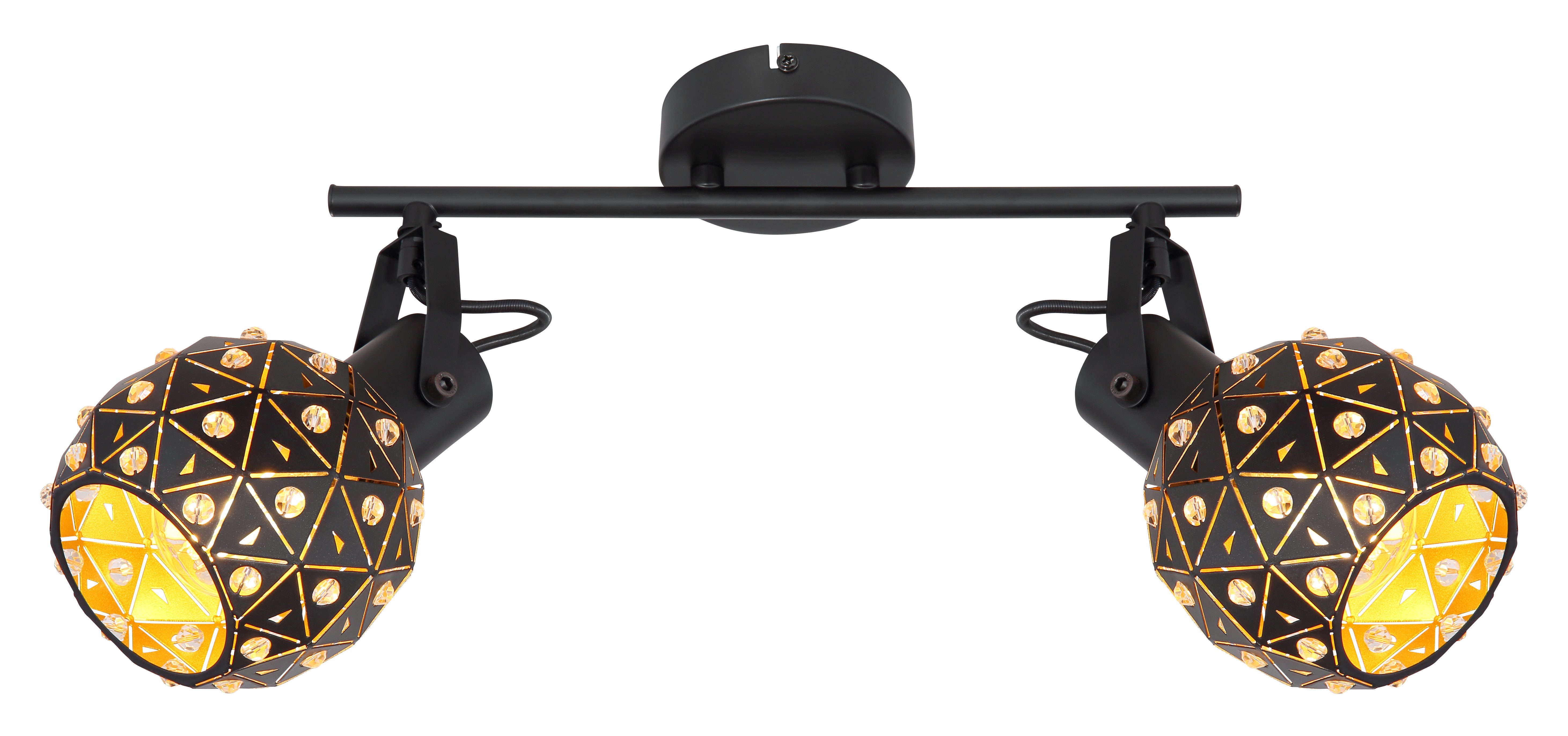 GLOBO LIGHTING Deckenspot JODIE, ohne Leuchtmittel, Deckenstrahler für Wohn- & Esszimmer Kristall