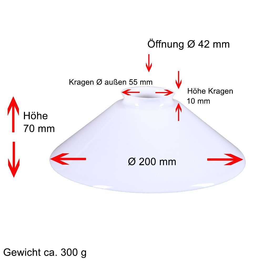 Home4Living Lampenschirm Schusterschirm Ø200mm Lampenschirm rund m. Kragen günstig online kaufen