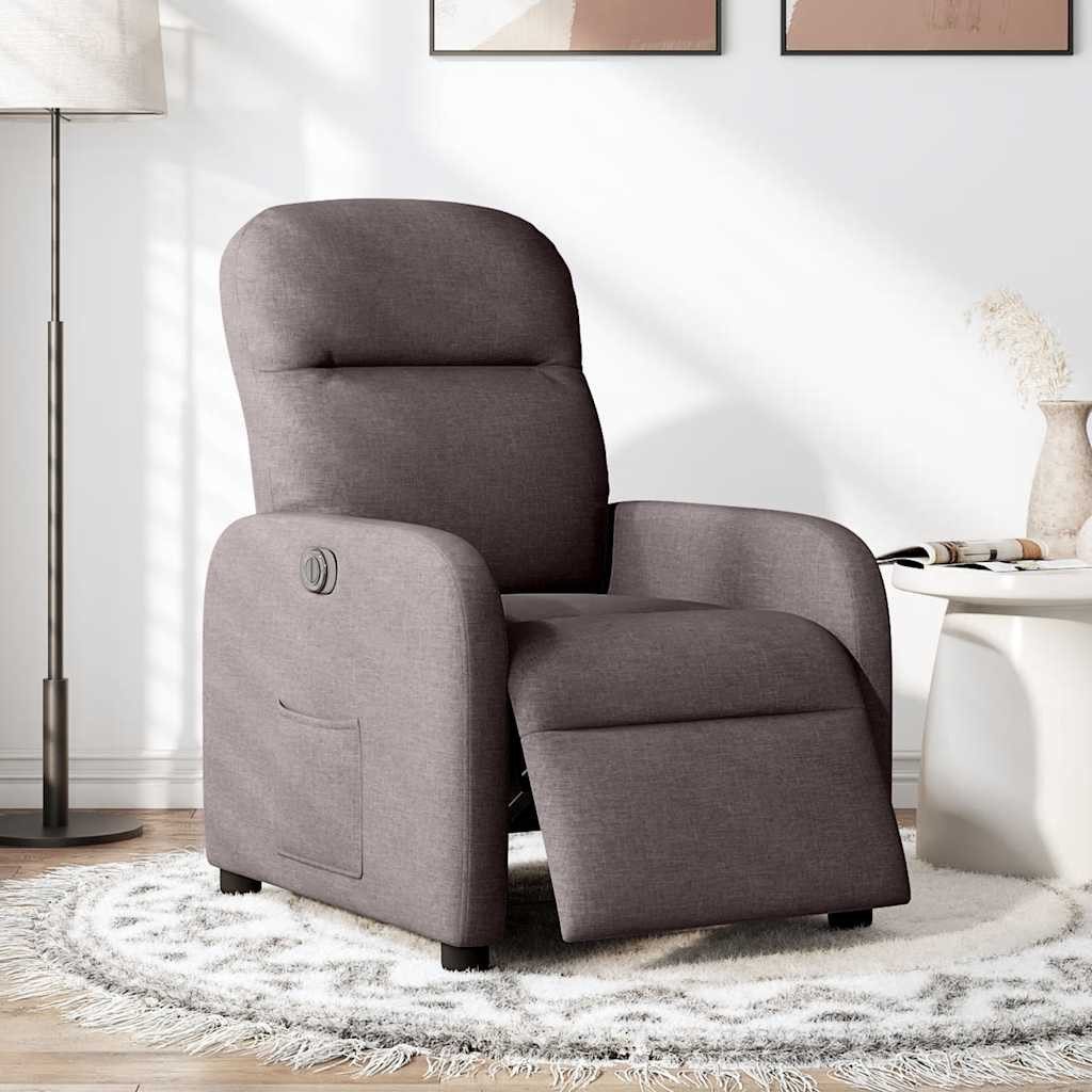 vidaXL Sessel Relaxsessel Elektrisch Dunkelbraun Stoff günstig online kaufen