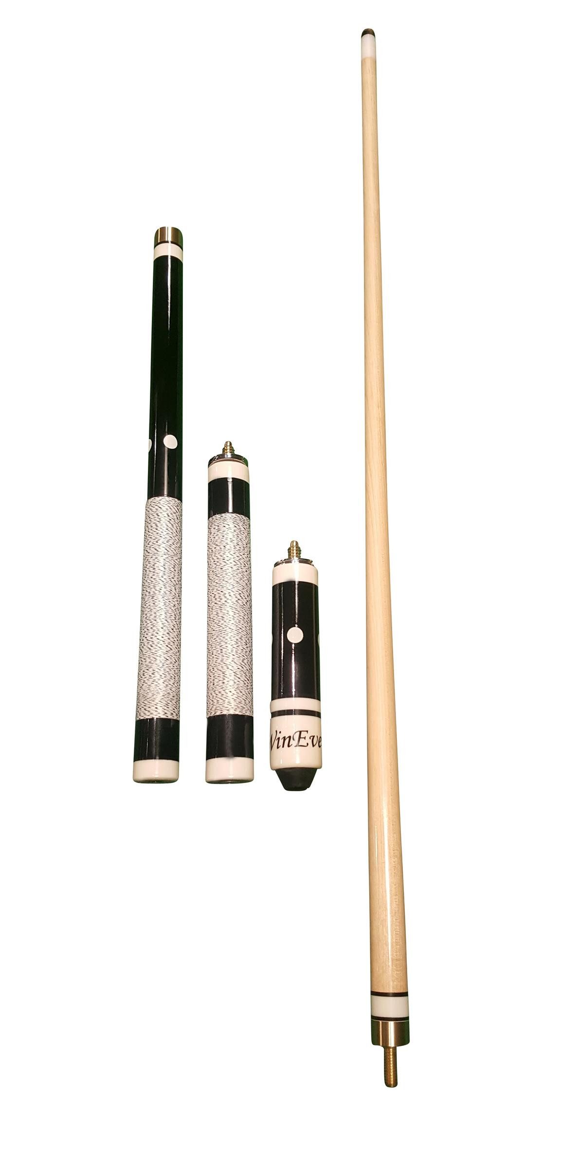 John West Billardqueue WinEver Billardqueue Set inkl. Tasche, Kreide, Trimmer und Ersatzleder, (1-tlg)