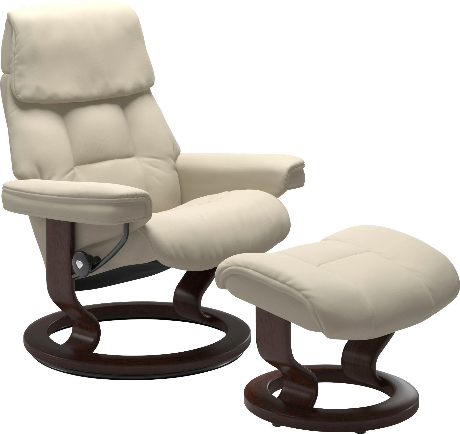 Stressless® Relaxsessel Ruby (Set), mit Classic Base, Größe L, Gestell Eiche,  Wenge, Braun & Schwarz