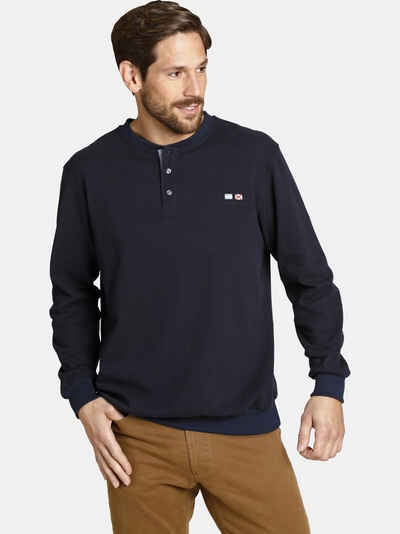 Jan Vanderstorm Sweatshirt VILJAR +Fit Kollektion, Bauchschnitt