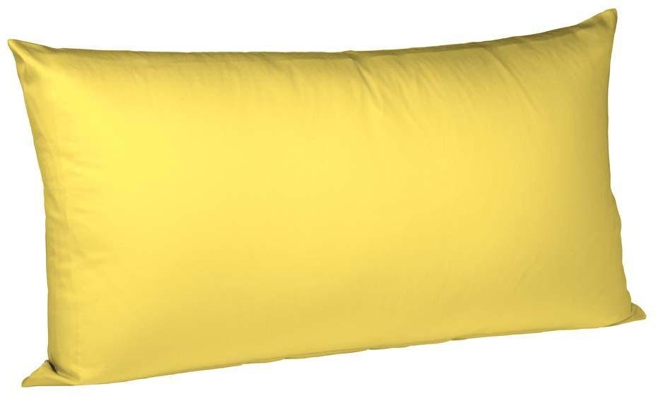 fleuresse Kissenbezug Colours Mako Satin, 100% Baumwolle, mit Reißverschluss, (2 Stück), Mako Satin, glänzend, glatt, Premium Qualität