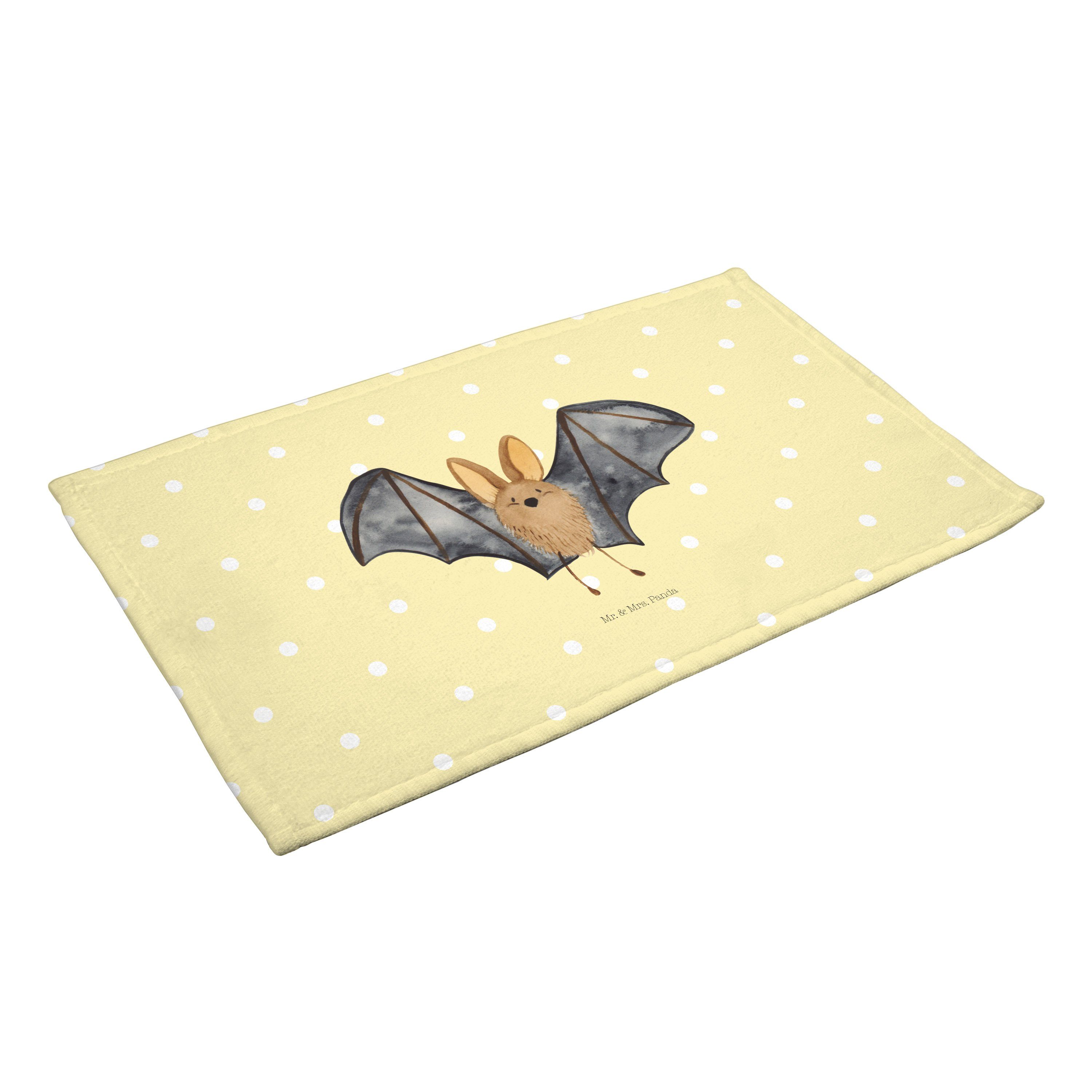 Mr. & Mrs. Geschenk, Handtuch Handtücher, - groß, Fledermaus Pastell Gelb Flügel Panda Baby, (1-St) 